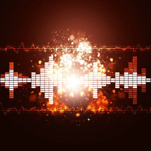 Musik Splash Equalizer bakgrund — Stockfoto