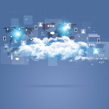 Kavram bulut Web arka plan