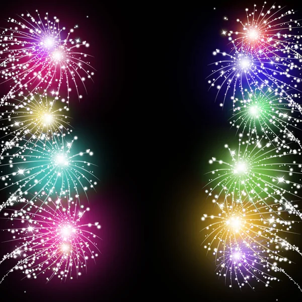 Holiday Fireworks Show — Stock Photo, Image