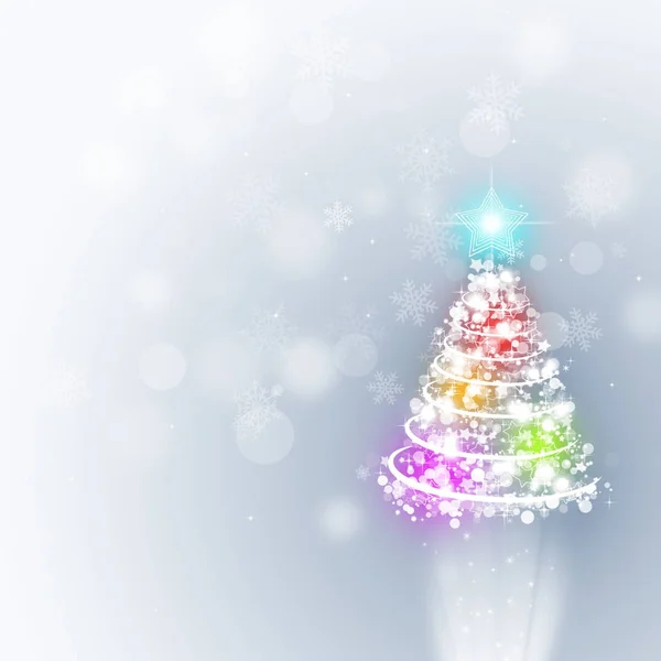 Multicolor julgran — Stockfoto