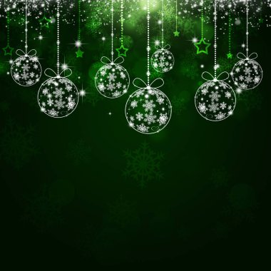 Yeşil Xmas tatil arka plan