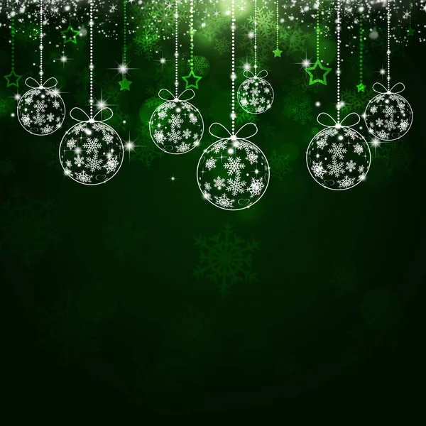 Grüne Weihnachten Urlaub Hintergrund — Stockfoto