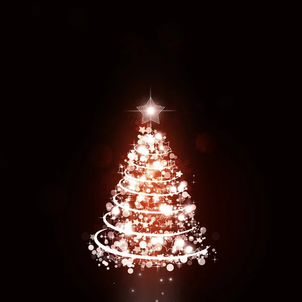 Рождественское праздничное дерево — стоковое фото