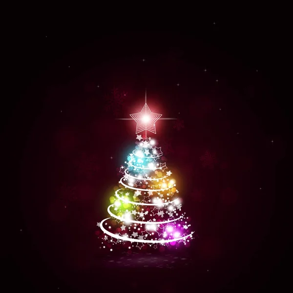 Multicolor Holiday Magic Tree — Stockfoto