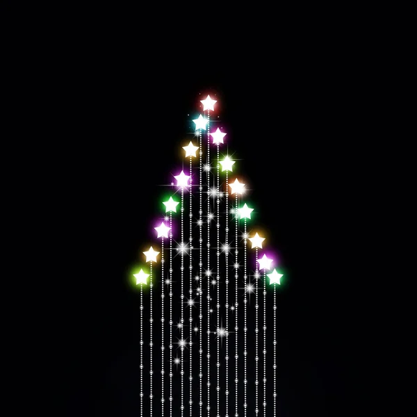 Abstrakter Weihnachtssternbaum — Stockfoto