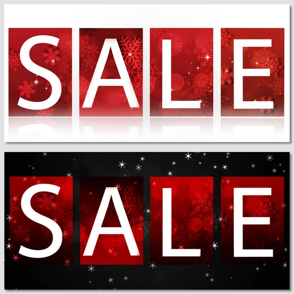 Holiday Christmas Sale Banners — Stock Photo, Image