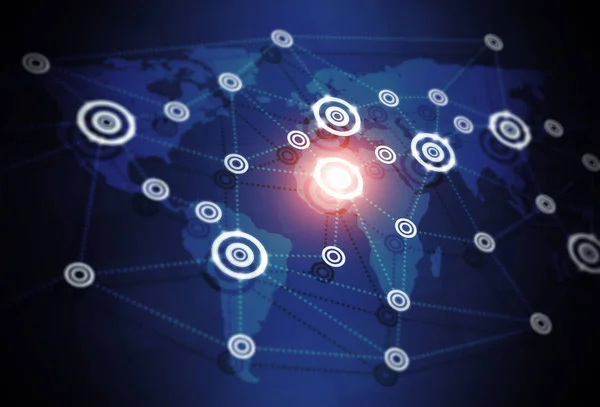 Antecedentes del concepto de conexiones globales —  Fotos de Stock