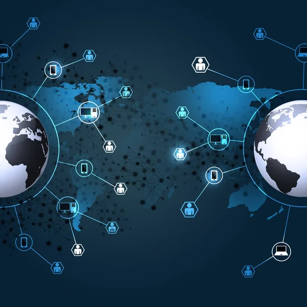 Dünya internet bağlantıları — Stok fotoğraf