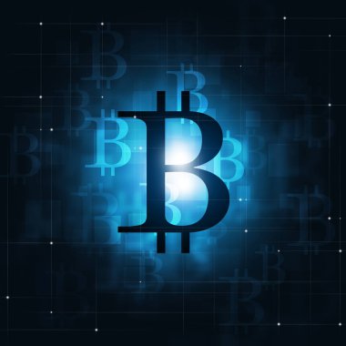 Bitcoin Kripto para birimi kavramı arka plan