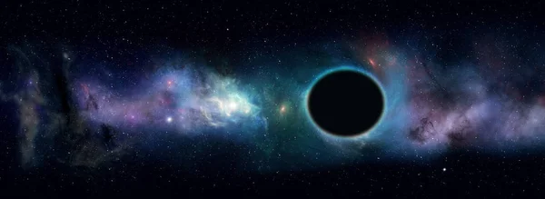Поле зірки чорної діри — стокове фото