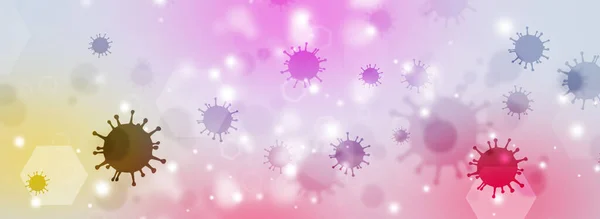 Science Medicine Banner Virus Parasites — Stock Photo, Image