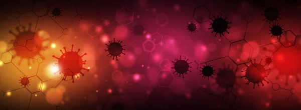 Abstract Science Medicine Illustration Virus Infection Stock Image