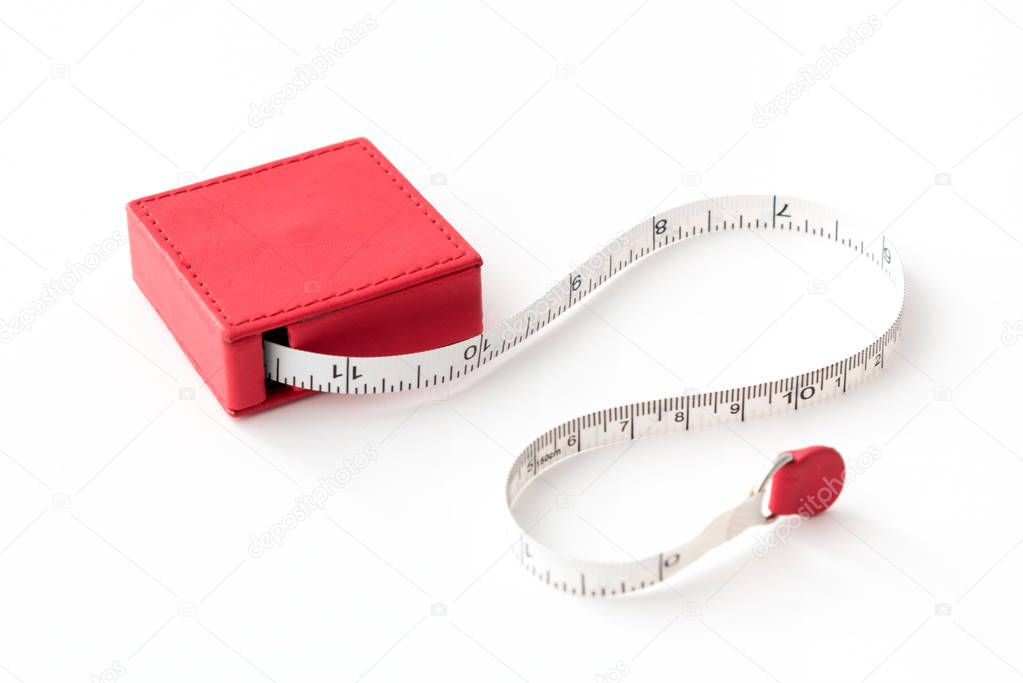 red centimeter tape