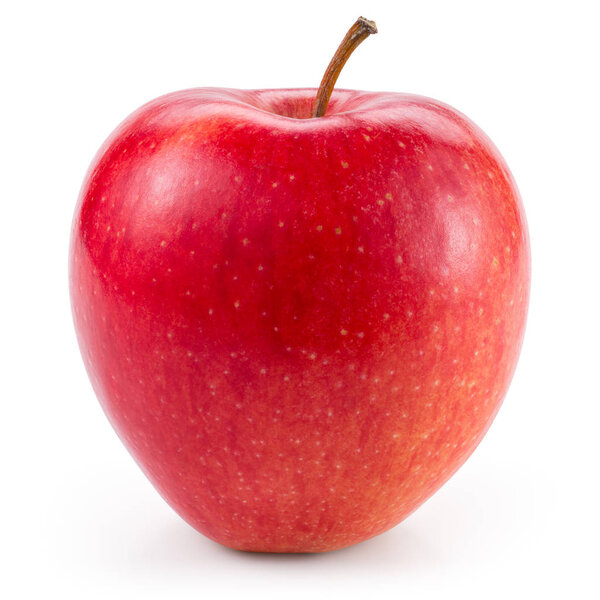 Fresh red apple isolated on white. With clipping path