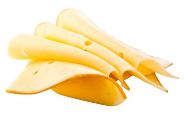 izole üzerine beyaz peynir parçalarını. kırpma yolu ile 