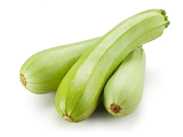 Fresh zucchini. Squash isolated on white background — Stock Photo, Image