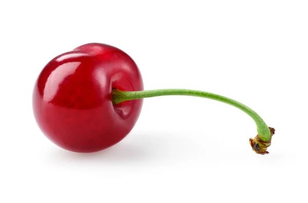 Cherry är isolerad. Körsbär på vit bakgrund. — Stockfoto