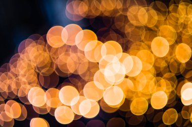 Noel arkaplanı. Bokeh ışıkları ve yıldızları olan zarif soyut arkaplan