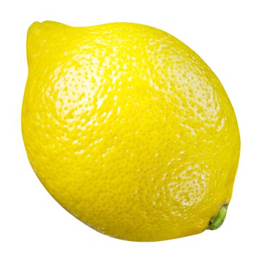 Beyaz üzerine izole edilmiş limon meyvesi. kırpma yolu ile