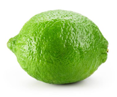 kireç meyvesi beyaz arkaplanda izole.