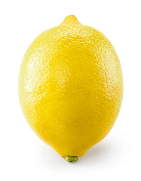 柠檬果实在白色背景上被分离出来 有快捷方式 — 图库照片