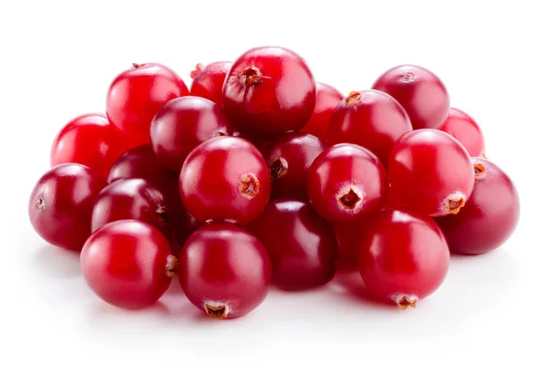 Cranberry Geïsoleerd Wit — Stockfoto