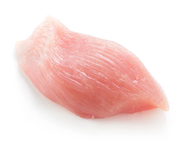 Raw Chicken Fillet Isolated White — Stock Photo, Image