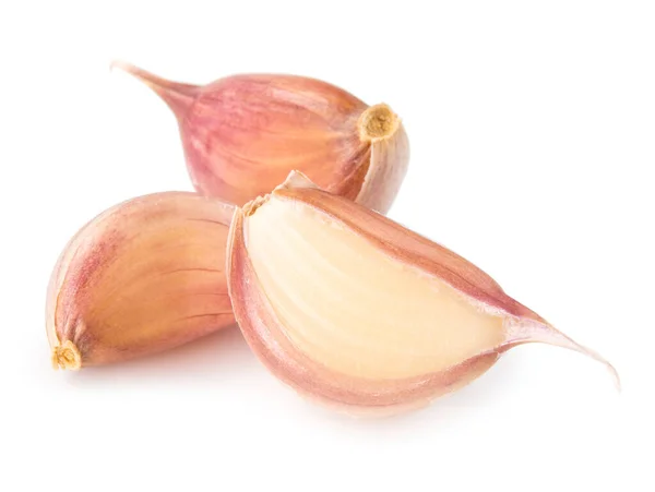 Cloves Garlic Isolated White Background — Stock Photo, Image