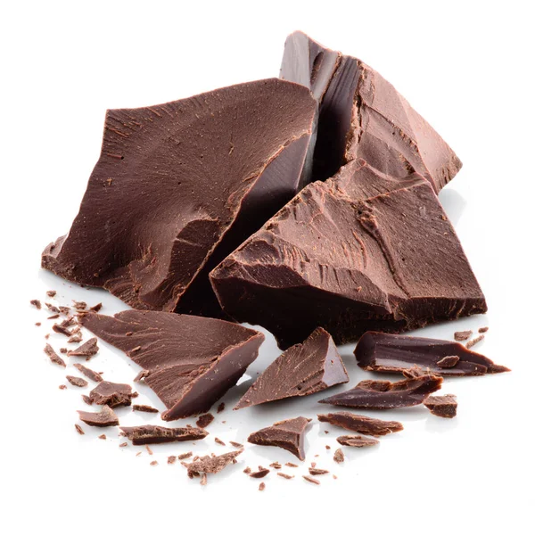 Natural Organic Chocolate Pieces — Stock Photo, Image