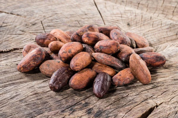 Organic cocoa beans. Macro