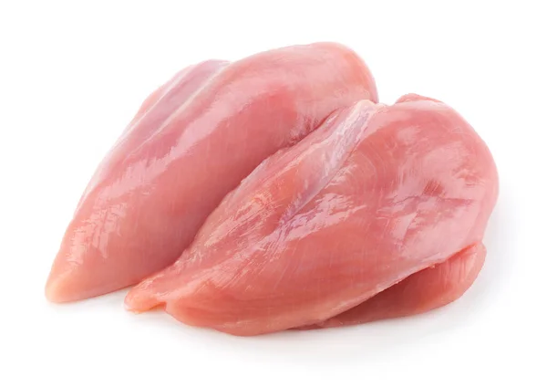 Filetes Pollo Crudo Cerca Whit — Foto de Stock