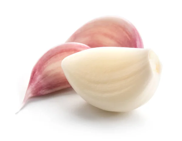Garlic Cloves Isolated White Background — Stock Photo, Image