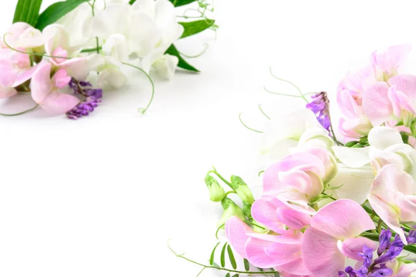 Прекрасні Квіти Свята Листівка Квітковим Дизайном — стокове фото