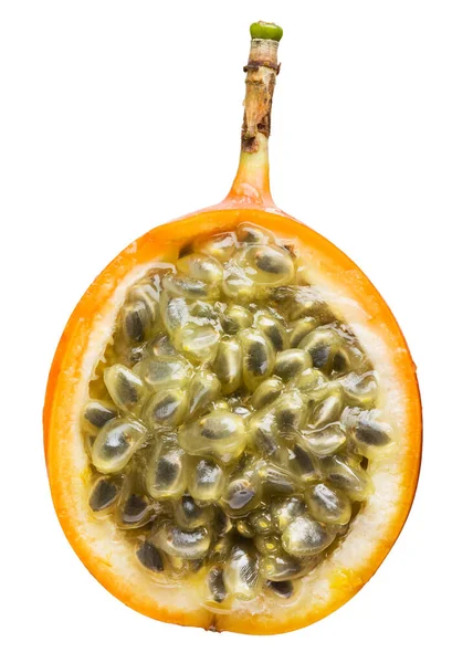 Granadilla Half Passion Fruit Isolated White — Stock Photo, Image