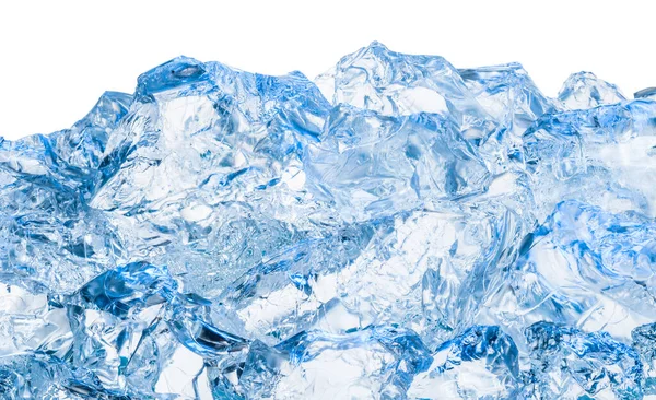 Mavi Parlak Buz Küpleri - Stok İmaj