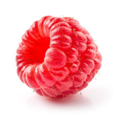 Taze ahududu. Berry beyaz arkaplanda izole edildi.