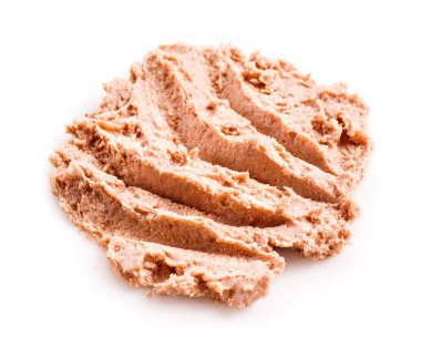 Kaz ezmesi beyaz arkaplanda izole