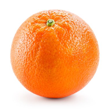 Beyaz üzerine izole edilmiş portakal meyvesi.