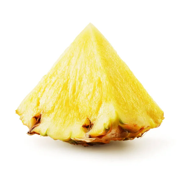 Pineapple Piece Isolated White Background — Stock Photo, Image