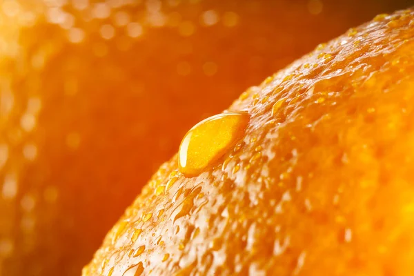 Pomarańczowe Tło Owoce Kroplami — Zdjęcie stockowe
