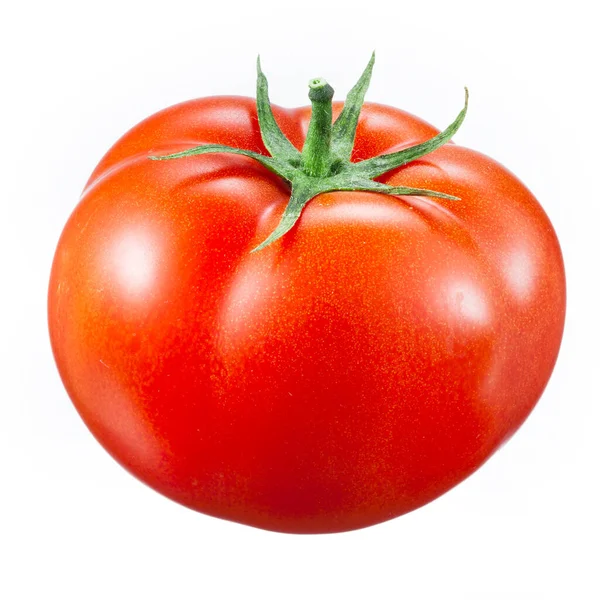 Czerwony Pomidor Białym — Zdjęcie stockowe