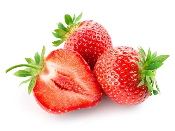 Strawberry Isolated White Background — Stock Photo, Image