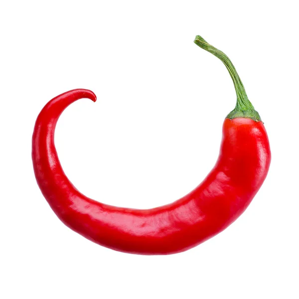 Red Hot Chili Pepper Isolated White Background Stock Image