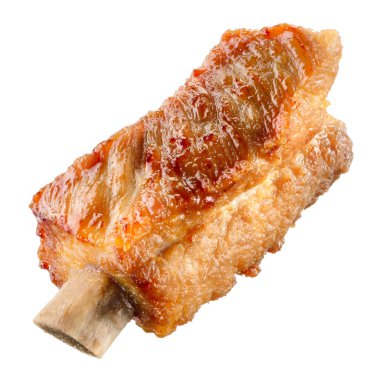 Kaburga beyaz arkaplanda izole