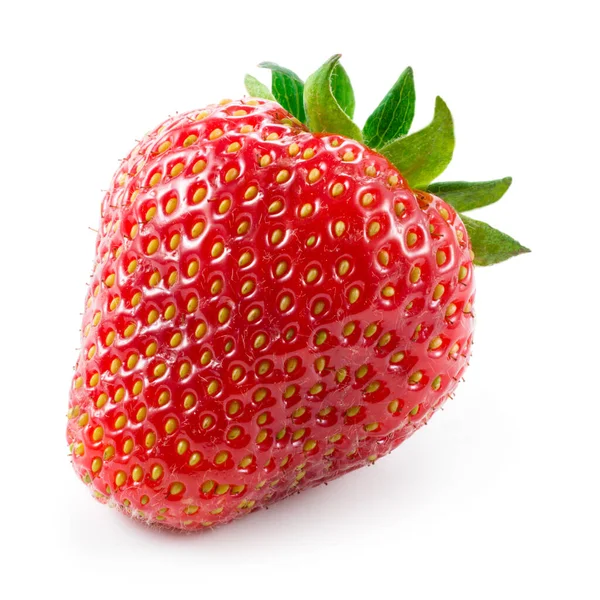 Erdbeere Berry Isoliert Auf Weißem Hintergrund — Stockfoto