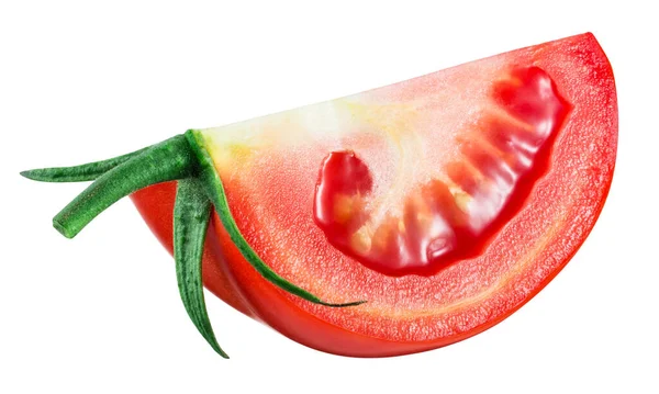 Tomato Isolated White Clipping Path — Stock Photo, Image