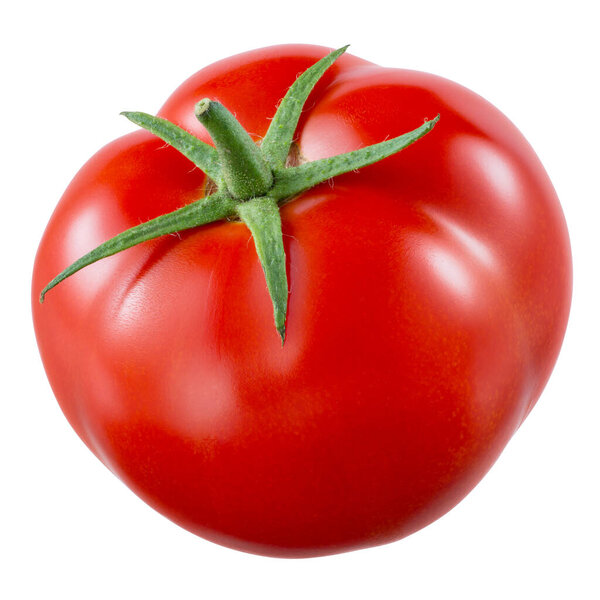 Tomato isolated on white. With clipping path.