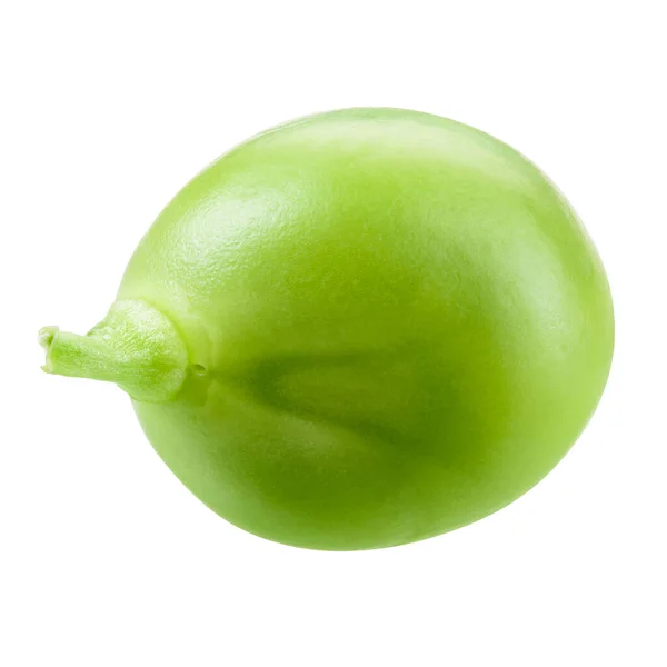 Green Pea Isolated White Witrh Clipping Path — Stock Photo, Image