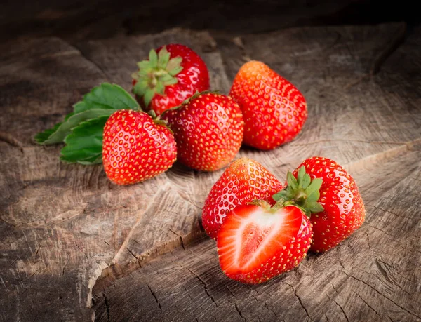 Erdbeere Gruppe Von Beeren — Stockfoto