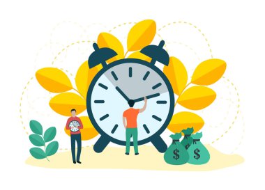 Saatin ellerini bir adam kontrol eder. Adamın saati var. Zamanın düzenlenmesi. Zaman planlama.